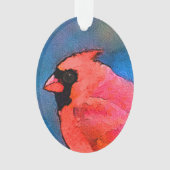 深紅色オン絵画フェンスオリジナル- Art オーナメント (正面)
