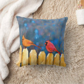 深紅色オン絵画フェンスオリジナル- Art クッション (ブランケット)