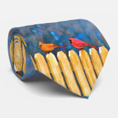 深紅色オン絵画フェンスオリジナル- Art ネクタイ (ロール)