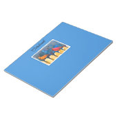 深紅色オン絵画フェンスオリジナル- Art ノートパッド (アングル)