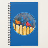 深紅色オン絵画フェンスオリジナル- Art プランナー手帳 (正面)