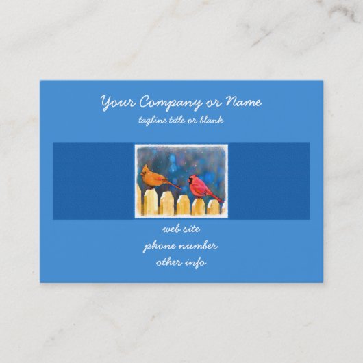 深紅色オン絵画フェンスオリジナル- Art 名刺 (正面)