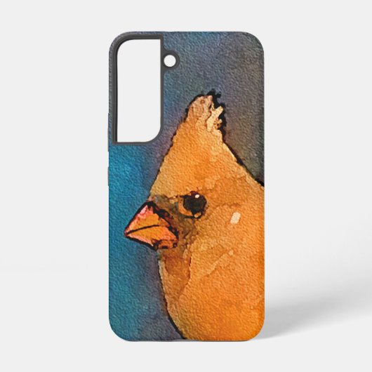 深紅色オン絵画フェンスオリジナル- Art Samsung Galaxyケース (裏面)