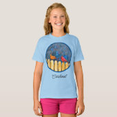 深紅色オン絵画・フェンス – Art T-Sオリジナル Tシャツ (正面フル)