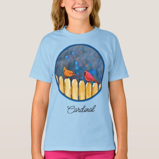 深紅色オン絵画・フェンス – Art T-Sオリジナル Tシャツ (正面)