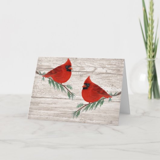 深紅色クリスマスカード シーズンカード (正面)