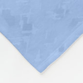 深紅色クリスマスフェスティブルブルー フリースブランケット (角)