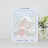 深紅色クリスマスフェスティブルブルー レターヘッド (スタンド正面)