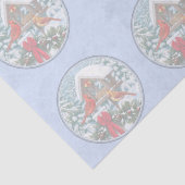 深紅色クリスマスフェスティブルブルー 薄葉紙 (詳細)