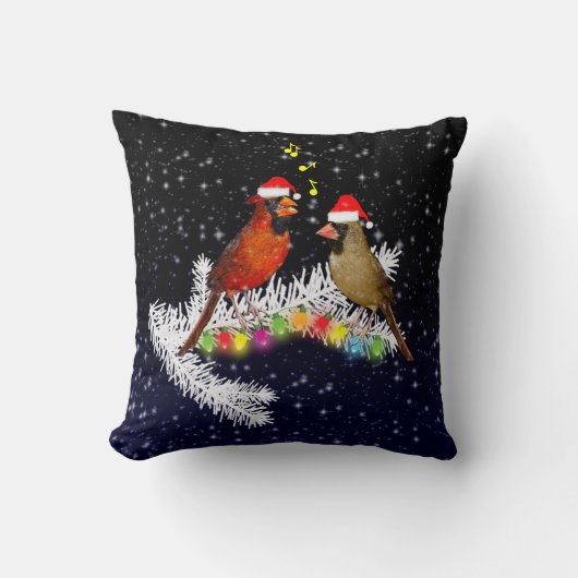 深紅色クリスマス枕 クッション (正面)