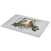 深紅色コーナーガラス切断板 カッティングボード (角)