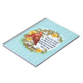 深紅色タレントクリスチャン手帳 ノートブック (左側)