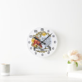 深紅色タレントクリスチャン時計 ラウンド壁時計 (ホーム)