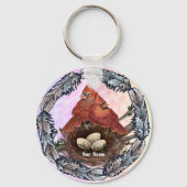 深紅色ネスト キーホルダー (正面)