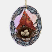 深紅色ネスト セラミックオーナメント (右)