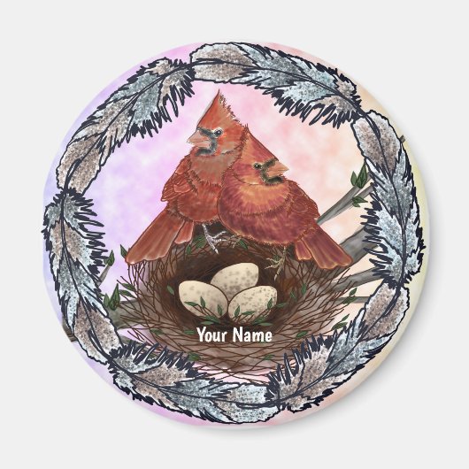 深紅色ネスト マグネット (正面)