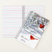 深紅色ノートブック仕訳帳の天国 ノートブック (内側)