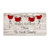 深紅色ラベル ラベル (正面)