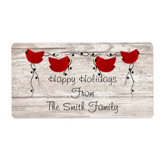 深紅色ラベル ラベル (正面)