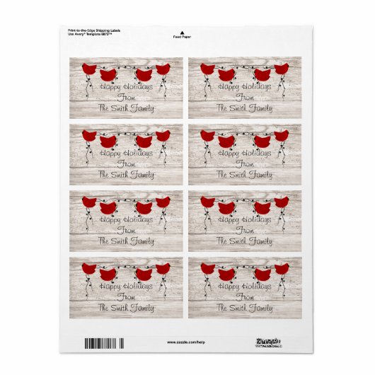 深紅色ラベル ラベル (フルシート)