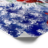 深紅色入り ポスター (角)