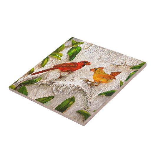 深紅色芸術愛の歌 タイル (側面)