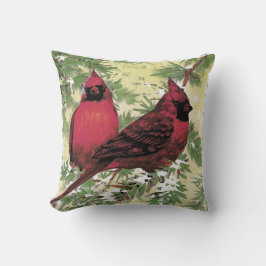 深紅色赤と緑のクリスマス クッション