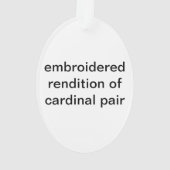 深紅色 オーナメント (裏面)