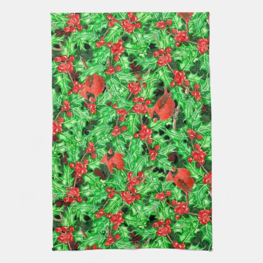 深紅色 キッチンタオル (縦)