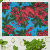 深紅色 キッチンタオル (折り畳み)