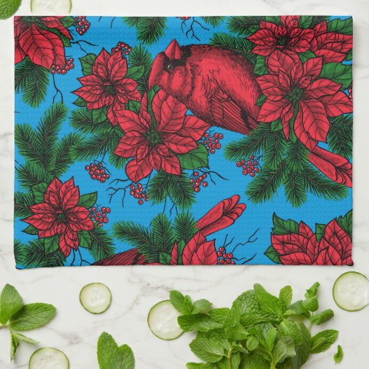 深紅色 キッチンタオル (折り畳み)