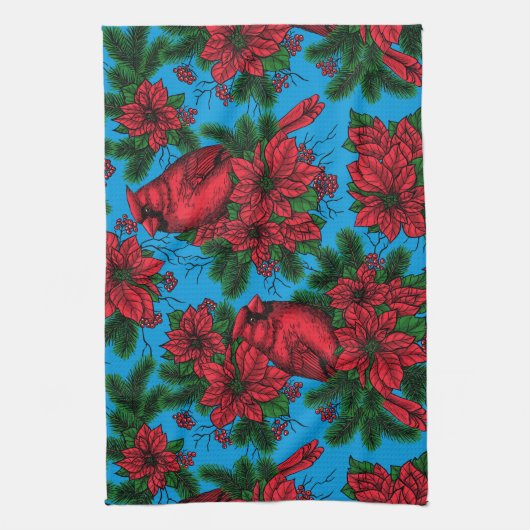 深紅色 キッチンタオル (縦)