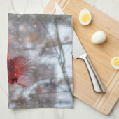 深紅色 キッチンタオル (四つ折り)