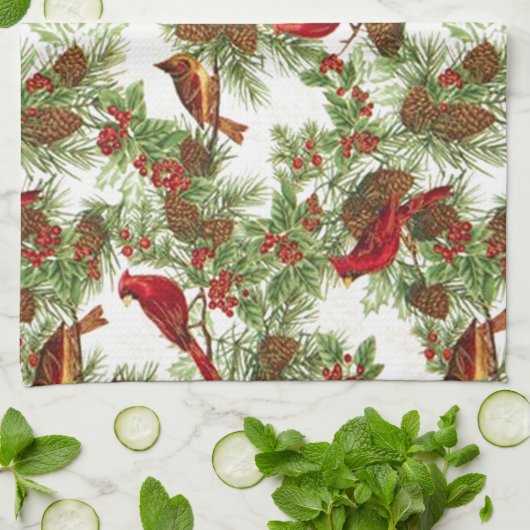 深紅色 キッチンタオル (折り畳み)