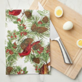 深紅色 キッチンタオル (四つ折り)