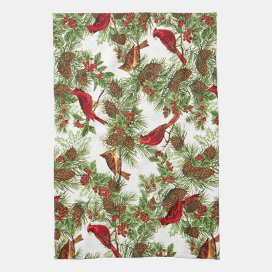 深紅色 キッチンタオル (縦)