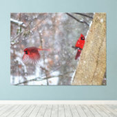 深紅色 キャンバスプリント (インサイチュ (ウッドフロア))