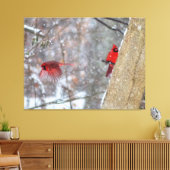 深紅色 キャンバスプリント (インサイチュ (リビング))