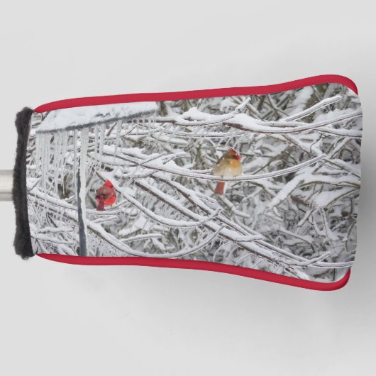 深紅色 ゴルフヘッドカバー (正面)