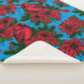 深紅色 シェルパブランケット (3/4)