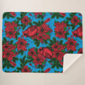 深紅色 シェルパブランケット (正面(横))