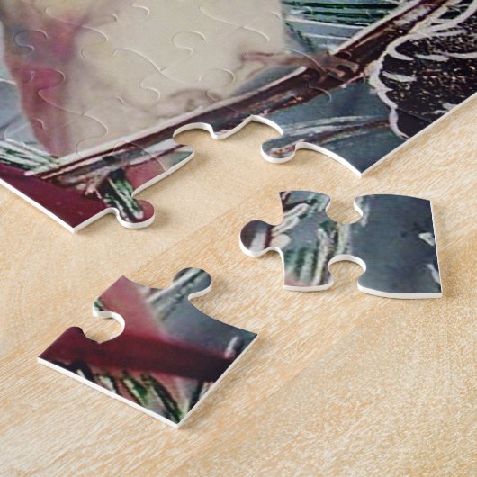 深紅色 ジグソーパズル (側面)