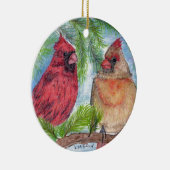 深紅色 セラミックオーナメント (右)