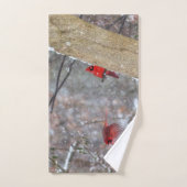 深紅色 バスタオルセット (ハンドタオル)