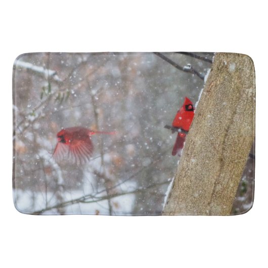 深紅色 バスマット (正面)