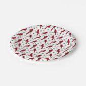 深紅色 ペーパープレート (アングル)