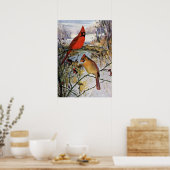 深紅色 ポスター (キッチン)