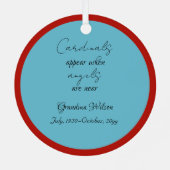 深紅色 メタルオーナメント (裏面)