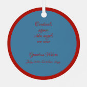 深紅色 メタルオーナメント (裏面)