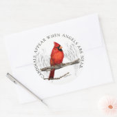 深紅色 ラウンドシール (封筒)